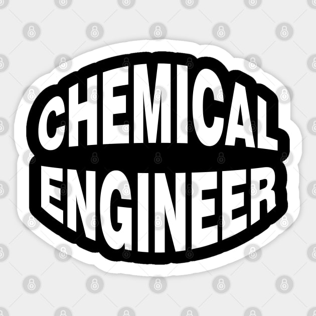 Chemical Engineer White Text Sticker by Barthol Graphics